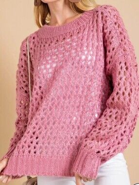 Women's Open-Knit Sweater